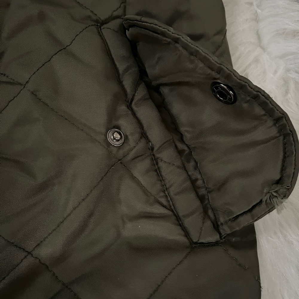 American Rag Men’s Hooded Bomber Jacket L – Olive Green Streetwear - Picture 7 of 8